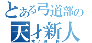 とある弓道部の天才新人（木ノ瀬 梓）