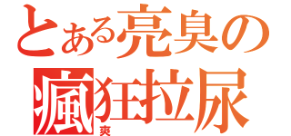 とある亮臭の瘋狂拉尿（爽）