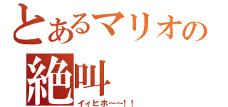 とあるマリオの絶叫（イィヒホ～～！！　）