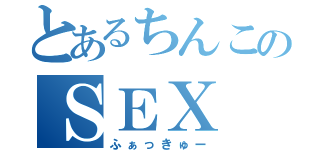 とあるちんこのＳＥＸ（ふぁっきゅー）