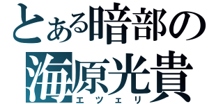 とある暗部の海原光貴（エツェリ）