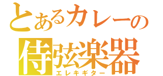 とあるカレーの侍弦楽器（エレキギター）