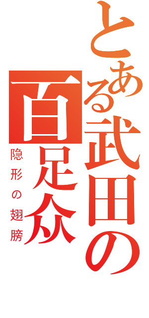 とある武田の百足众（隐形の翅膀）