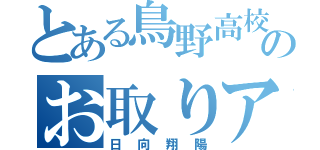 とある鳥野高校のお取りアタッカー（日向翔陽）