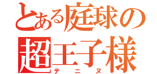 とある庭球の超王子様（テニヌ）