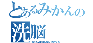 とあるみかんの洗脳（ぬえさんは出会い厨じゃなかった）