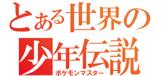 とある世界の少年伝説（ポケモンマスター）