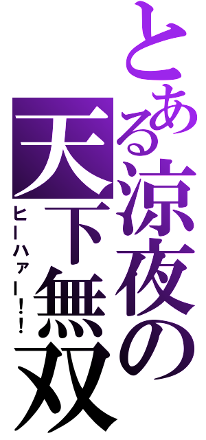 とある涼夜の天下無双（ヒーハァー！！）