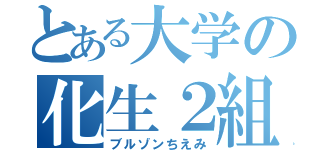 とある大学の化生２組（ブルゾンちえみ）