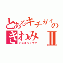 とあるキチガイのきわみⅡ（ミズキリョウカ）