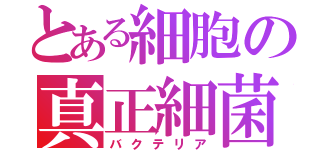 とある細胞の真正細菌（バクテリア）