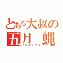 とある大叔の五月 蝿い（インデックス）