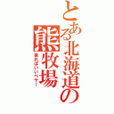 とある北海道の熊牧場（来ればいいベヤー）