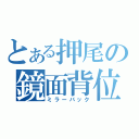 とある押尾の鏡面背位（ミラーバック）