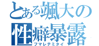 とある颯大の性癖暴露（フマレテミタイ）