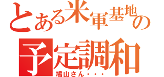 とある米軍基地の予定調和（鳩山さん・・・）