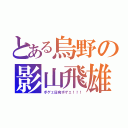 とある烏野の影山飛雄（ボゲェ日向ボゲェ！！！）