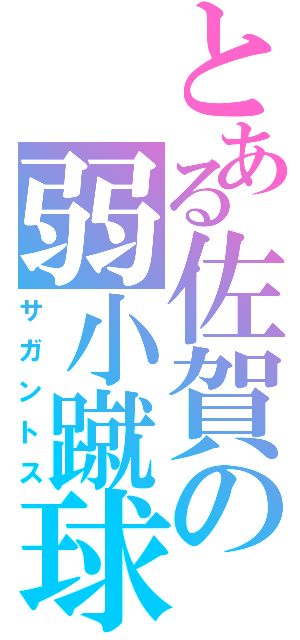 とある佐賀の弱小蹴球（サガントス）