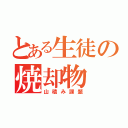 とある生徒の焼却物（山積み課題）