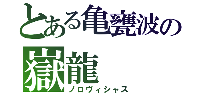 とある亀甕波の嶽龍（ノロヴィシャス）