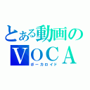 とある動画のＶＯＣＡＬＯＩＤ（ボーカロイド）