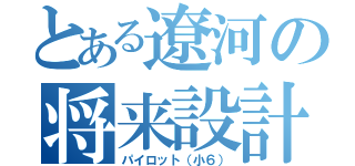 とある遼河の将来設計（パイロット（小６））