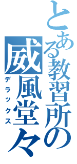 とある教習所の威風堂々（デラックス）