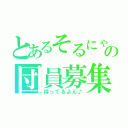 とあるそるにゃの団員募集（待ってるよん♪）