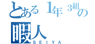 とある１年３組の暇人（ＳＥＩＹＡ）