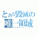 とある毀滅の唯一領域（Ｄｏｍａｉｎ）