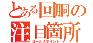 とある回胴の注目箇所（セールスポイント）