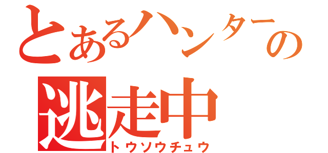 とあるハンターの逃走中（トウソウチュウ）