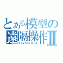 とある模型の遠隔操作Ⅱ（ラジオコントロール）