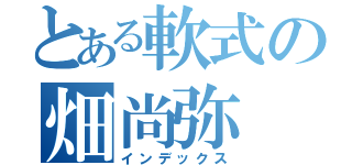 とある軟式の畑尚弥（インデックス）