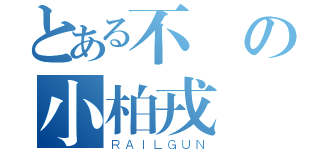 とある不舉の小柏戎（ＲＡＩＬＧＵＮ）