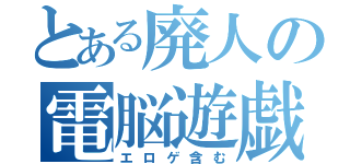 とある廃人の電脳遊戯（エロゲ含む）