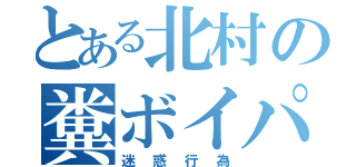 とある北村の糞ボイパ（迷惑行為）