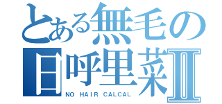 とある無毛の日呼里菜Ⅱ（ＮＯ ＨＡＩＲ ＣＡＬＣＡＬ）