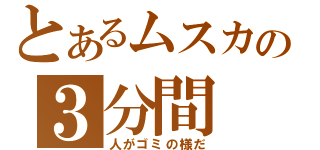 とあるムスカの３分間（人がゴミの様だ）