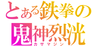 とある鉄拳の鬼神烈洸（カザマジン）