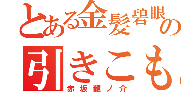 とある金髪碧眼好きの引きこもり（赤坂龍ノ介）