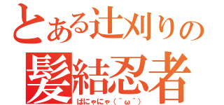 とある辻刈りの髪結忍者（ばにゃにゃ（＾ω＾））