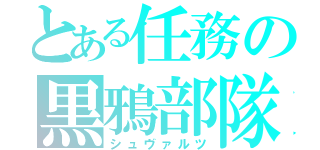 とある任務の黒鴉部隊（シュヴァルツ）