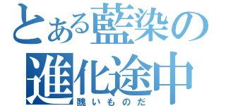 とある藍染の進化途中（醜いものだ）