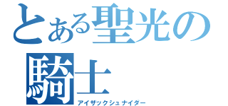 とある聖光の騎士（アイザックシュナイダー）