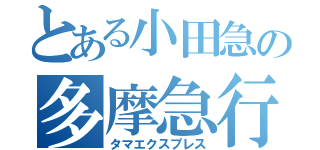 とある小田急の多摩急行（タマエクスプレス）