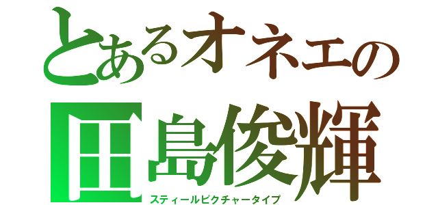 とあるオネエの田島俊輝（スティールピクチャータイプ）