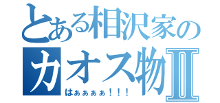 とある相沢家のカオス物語Ⅱ（はぁぁぁぁ！！！）