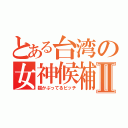 とある台湾の女神候補Ⅱ（猫かぶってるビッチ）