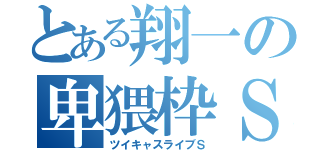 とある翔一の卑猥枠Ｓ（ツイキャスライブＳ）